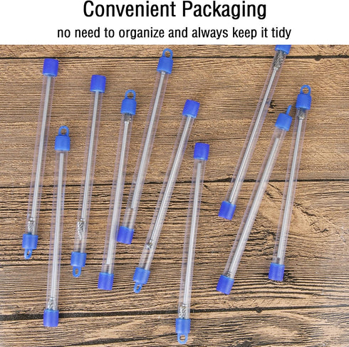 Long Carbide Rotary Burr Set, 10Pcs Double Cut 1/8" Shank for Woodworking, Steel Metal Polishing, Engraving