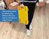 50840 300-lb 4 19-1/2" 14-1/2" MaxWorks High Visibility Yellow Capacity Movers Dolly with Swivel Casters, x Platform