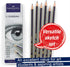 Faber-Castell Graphite Sketch Pencil Set - 6 Drawing Pencils (2H, HB, B, 2B, 4B, 6B) and Sketching Supplies