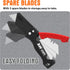 XW Utility Knife Set, Retractable Box Cutter and Folding Utility Knife, Total 20 Blades Included, 4-Pack