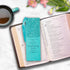 Christian Art Gifts Premium Vegan Leather Bookmark for Men & Women: Everlasting Love - Jeremiah 31:3, Teal