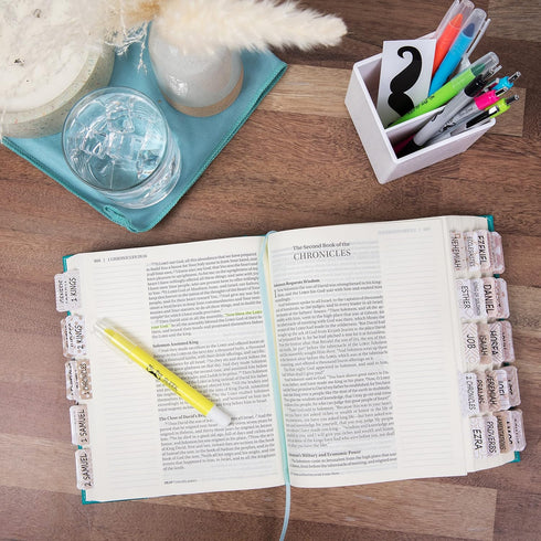 Mr. Pen Bible Tabs for Catholic or Other Bibles, 75 Laminated Tabs for Journaling, Old and New Testament, Bible Tabs