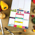 Whiteboard Dry Erase Weekly Meal Planner | Dinner Menu Board by The Meal Minder | Daily Calendar Organizer 8 in x 10 in