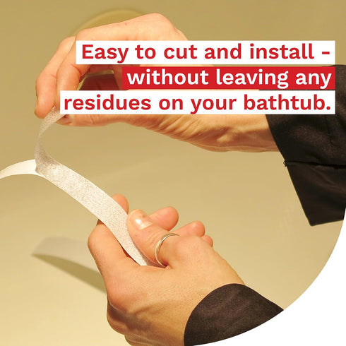 XFasten Clear Anti Slip Tape - 1-Inch x 15-Foot Non Skid Grip Tape for Tubs and Showers