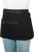 Bafelia 9 2 Server Apron with Pockets,Black Waitress Apron Buckle Closure & Zippered Money Pouch