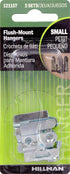 Hillman Picture-Hanging Hardware 121157 Flush Mount Hangers, 1 Inch x 1 Inch, 2 Sets, Zinc
