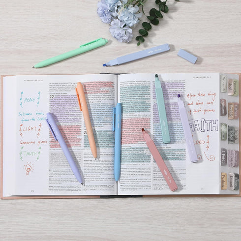Mr. Pen- Aesthetic Highlighters and Gel Pens, 8 Pack, Assorted Color Highlighters, Cute Gel Pens