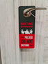 Meeting In Progress Do Not Disturb Door Hanger Sign, 2 Pack, Double Sided, Ideal for Offices and Online Sessions