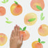 RoomMates RMK4583SCS (Pack 4) Sweet Peaches Peel and Stick Wall Decals, Peach, Orange, Yellow, Green