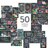 DIVERSEBEE 50 Pack Inspirational Cards - Motivational Kindness Mini Note Cards with 50 Unique Quotes