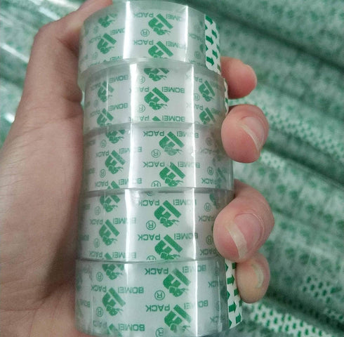 PACK 48 3/4 1000 in,1 inch BOMEI Rolls Crystal Clear Transparent Tape, Stationery Tape Refills Rolls for Dispenser