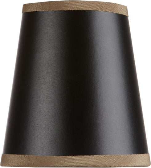 Upgradelights Black Parchment with Gold Trim and Gold Interior 4 Inch Clip