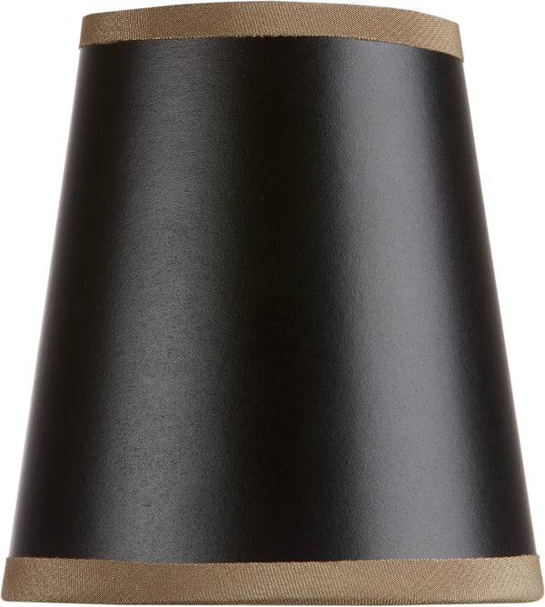 Upgradelights Black Parchment with Gold Trim and Gold Interior 4 Inch Clip