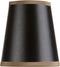 Upgradelights Black Parchment with Gold Trim and Gold Interior 4 Inch Clip