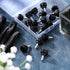 Hotop Black(20 Pieces,M4 10 mm) Threaded Knurled Thumbscrew Monitor Mount Screws on Knobs Monitor Screws Carbon Steel