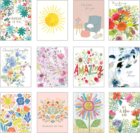 Pack of 12 Assorted “Thinking of You” Greeting Cards