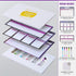 White Board Calendar Dry Erase, Magnetic Planner for Fridge & Wall - 10.5" x 16.5" with 5 Markers & 6 Adhesive Hooks