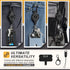 ELV Heavy Duty Retractable Keychain, Magnetic Closure and Carabiner, ID Badge Holder Clip with 31” Dyneema Cord