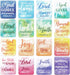 Dianelhall 96 Pieces Bible Verse Magnetic Bookmarks - 16 Styles Christian Magnet Book Markers for School & Office
