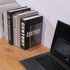 Clear Bookends for Heavy Books - 8pcs Acrylic Book Shelf Organizer for Desk, Plastic Heavy Duty Book Holders