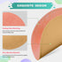 Round PU Leather Mouse Pad, Stitched Edge Micro-Fiber Base, Non-Slip Waterproof, 9 x 9 Inch (Pink)
