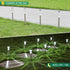 15 Pack Eyrosa Solar Lights Outdoor, Waterproof Stainless Steel Solar Stake Lights for Pathway Garden Yard Path Walkway