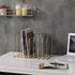 MyGift Large Brass Metal Wire Document Holder, 8-Slots File Folder Organizer Rack with Arch Design