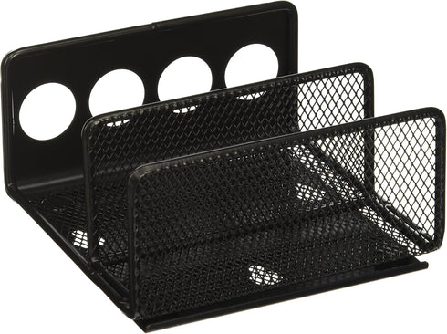 Safco Products 3611BL Onyx Mesh Organizer Tray, Steel Construction, Durable Finish, 5.25"W x 5.25"D