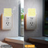 Jahiona White,0.5W LED Night Light Lamp with Smart Sensor Dusk to Dawn Sensor,Floral with White Drop-Shaped Petals