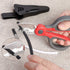 2 Pack Electrician Scissors, Heavy Duty Stainless Steel Blades with Soft Rubber Grip, 6.1 Inch (Gray/Red)