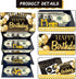 LUCKYQUBE 2pcs Happy Birthday Party Money Envelope for Cash Black Gold Birthday Party Cash Gifts Surprise Money or Gift