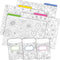Barker Creek Designer File Folder Set, Color Me! in My Garden, 12 Colorful Folders and 30 Library Pockets
