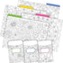 Barker Creek Designer File Folder Set, Color Me! in My Garden, 12 Colorful Folders and 30 Library Pockets