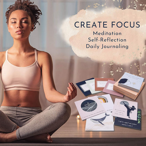RYVE 52 Positive Affirmation Cards for Women – Daily Motivation & Meditation with Inspirational Quotes, Gifts
