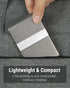 MaxGear Business Card Holder, PU Leather & Stainless Steel Case for Men or Women, RFID Blocking, Gray