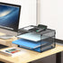 DALTACK 2 Pack 3 Tier Letter Tray Paper Organizer, Mesh Metal Desk File Organizer for Home & Office