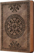 CAGIE Leather Vintage Journal for Men, Soft Cover, 180 Lay Flat Pages, 5.7'' x 8.3'', Dark Brown Writing Diary