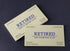 RXBC2011 Funny Retirement Gift Business Cards (Pack of 50) with Gold Stainless Steel Case for Retired Men Women