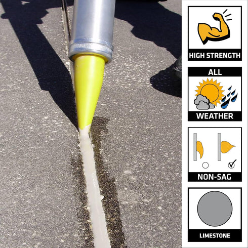 1a 20 oz 1 SIKA Sikaflex Sausage, Limestone, Unit, One Component, Elastomeric, Non Sag, Polyurethane Concrete