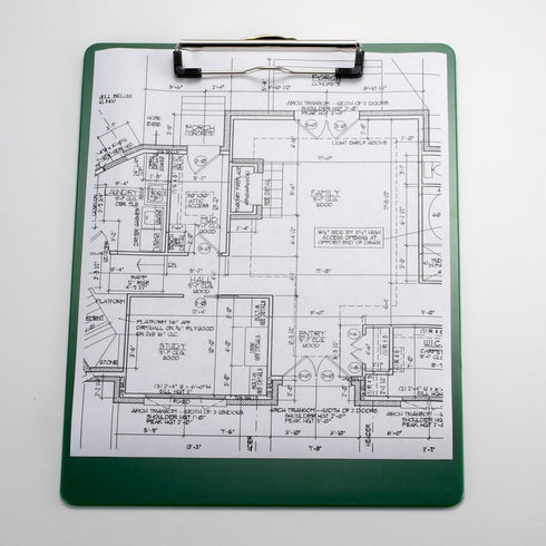 Officemate OIC Recycled Plastic Clipboard, Letter Size, Green (83063)