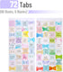 Mr. Pen Bible Tabs, 72 Tabs (66 Books, 6 Blanks), High Gloss Paper for Bible Journaling Supplies, Old and New Testament