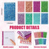 Sherr 16 Pcs Glitter Notebooks and Pens, Mini Pocket Notepads, Colorful Ballpoint Pens for Kids and Office Supplies