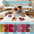 5-Pack 9.8'' Sequin Sensory Panels for Kids Reversible Sequin Fabric Panels with Wooden Base for Kids