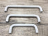 2Pcs 4.13" Arch Bow Cabinet Pull, Aluminum Closet Door Hardware Handle, Hole Dia.3.78"/96mm, White