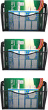 EASEPRES Mesh 3 Pockets Vertical Hanging File Organizer Wall File Holder Rack
