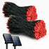 Selarlyt 2 Pack Solar Christmas Lights Outdoor, 72FT 200 LED Solar String
