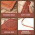 CAGIE Leather Vintage Journal for Men Soft Cover Lined Pages Notebook 180 Lay Flat for Writing Travel Diary, 5.7'' x 8.3'', Brown