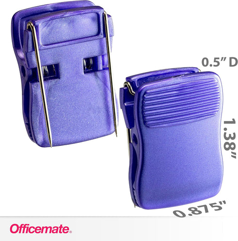 Officemate Metallic Cubicle Clips, Box Of 24