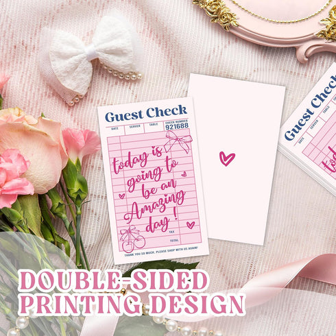 BWTRVL 50 2" 3.5" Packaging A05 Pink Mini Thank You Cards - Thank You for Supporting My Small Business Cards, Pcs x
