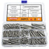 M3/M4/M5/M6 Flat Head Self Tapping Wood Screws Assortment Kit, 260Pcs Stainless Steel
